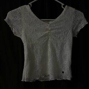 Justice White Lace Blouse